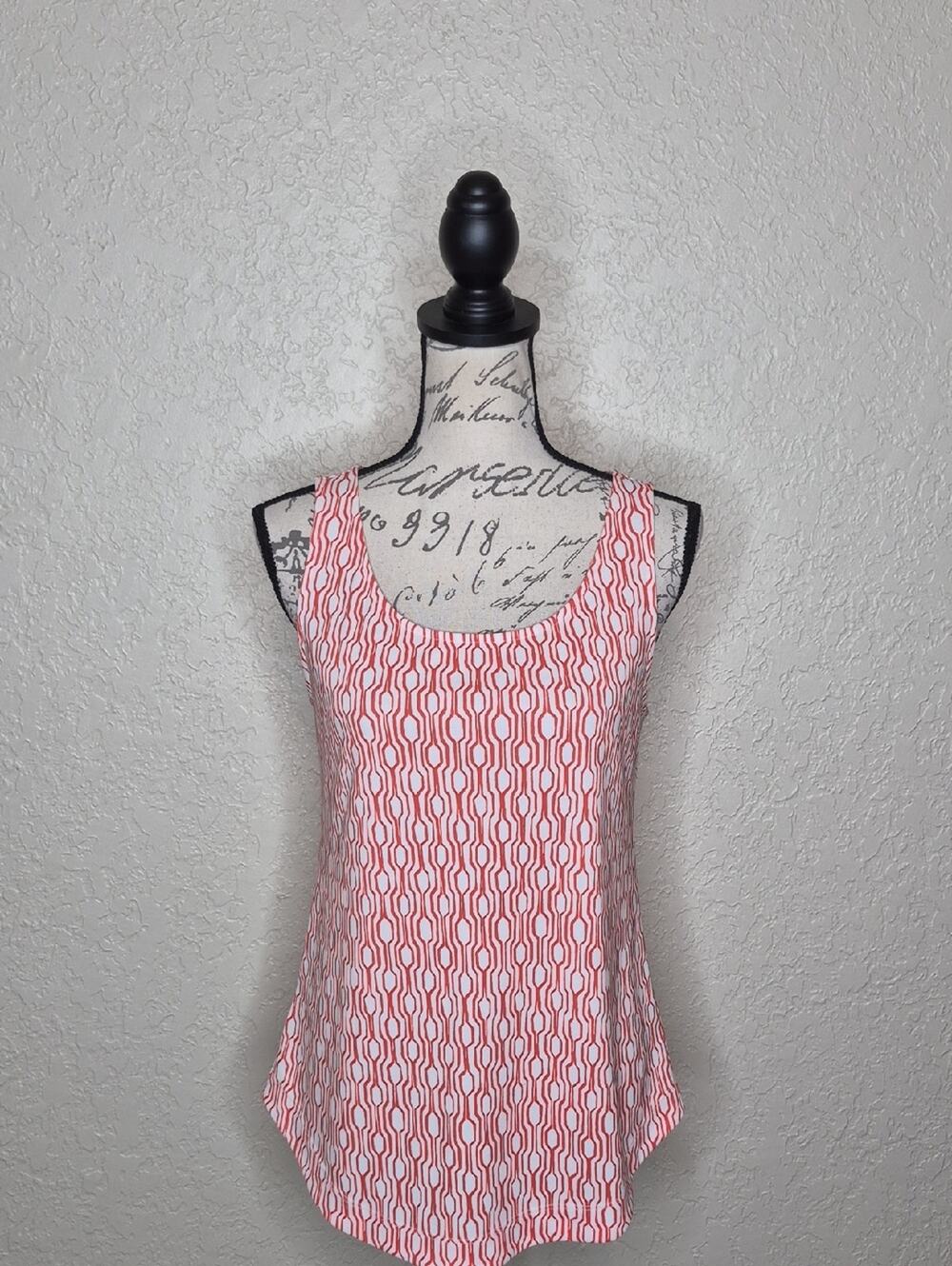 Ann Taylor Geometric Print Tank Top Size S